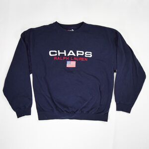 Vintage 90s Ralph Lauren Chaps Embroidered Crewneck Sweatshirt - XL
